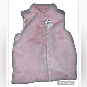 Girls Fur Vest Size L